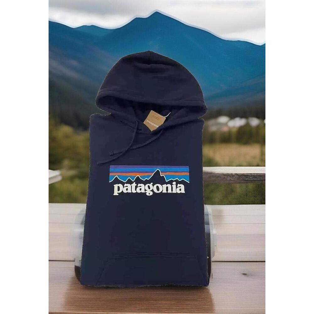 NWT Patagonia Men's P-6 Logo Uprisal Hoody Navy Size S - Picture 1 of 2